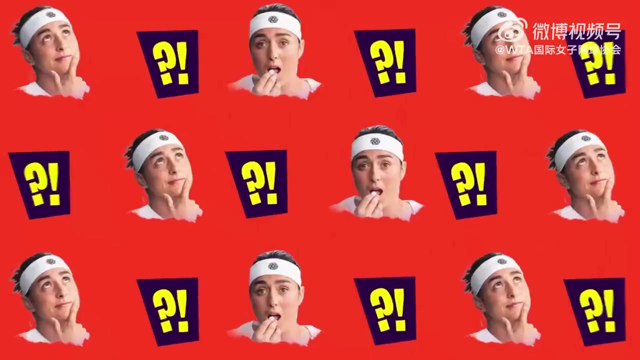 png电子网站节目效果拉满！贾巴尔节目中整蛊郑钦文，郑钦文被吓出表情包